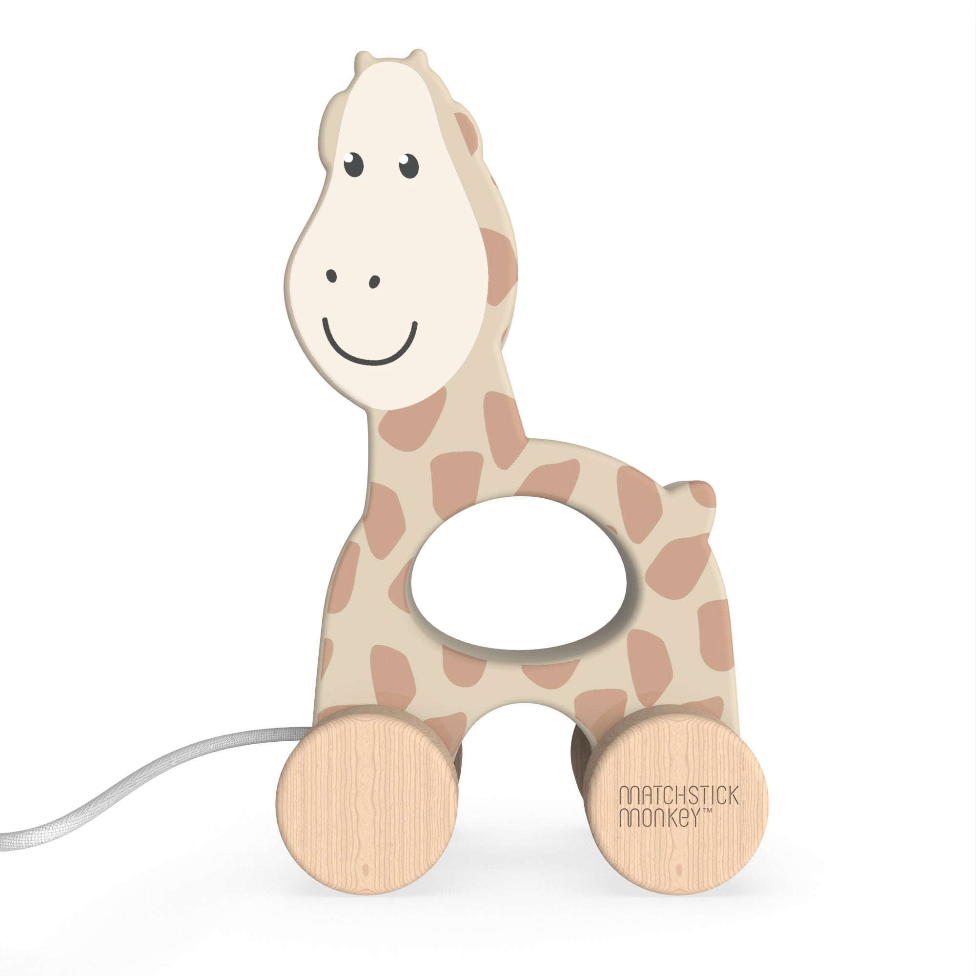 Giraffe Wooden Pull Toy